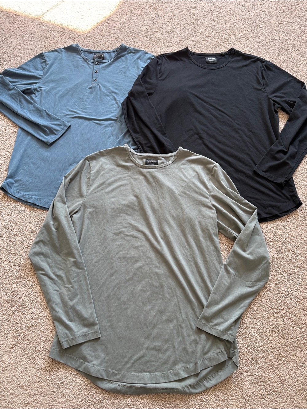 Men’s CUTS XL Long-Sleeve Tees - Set of 3